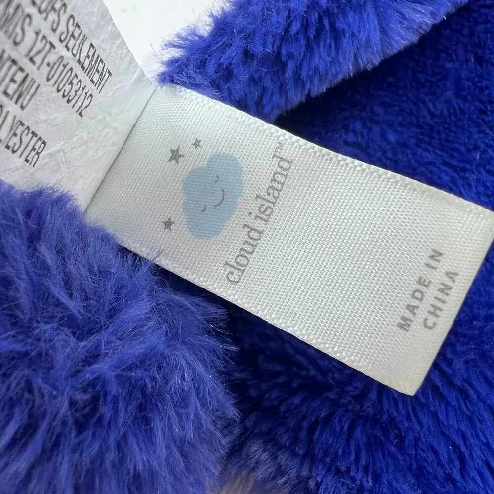 Cloud Island‎ Blue Lovey Pom Pom Soft Plush Baby Security Blanket Nunu Soother